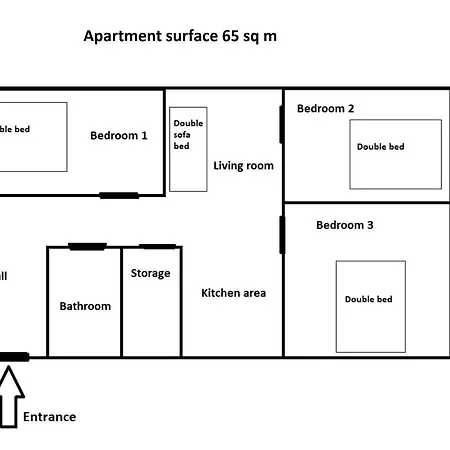 Cozy Krakowska Street, Kazimierz District דירה *