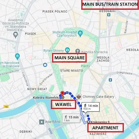 דירה Cozy Krakowska Street, Kazimierz District קרקוב